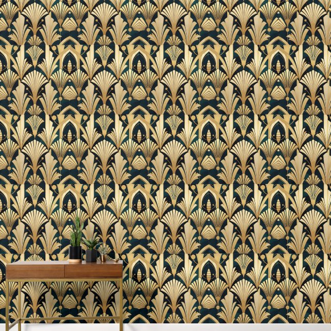 Elegantes Deko Diamonds Wallpaper - Geometrische K Tapete (Korridor)