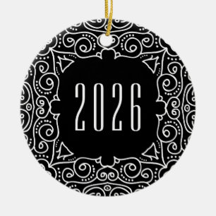 Elegantes Deko Doppelseitiges Foto Keramikornament