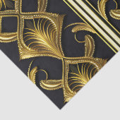 Elegantes Deko in Schwarz und Gold Seidenpapier (Detail)