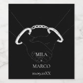 Elegantes Deko Weinkeller Weinetikett (Einzelnes Label)