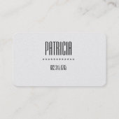 Elegantes Dekor und Design/Innendesign Visitenkarte (Rückseite)