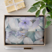 Elegantes Dekor von Blumen und Schmetterlingen Seidenpapier (Geschenk)