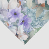 Elegantes Dekor von Blumen und Schmetterlingen Seidenpapier (Ausschnitt)