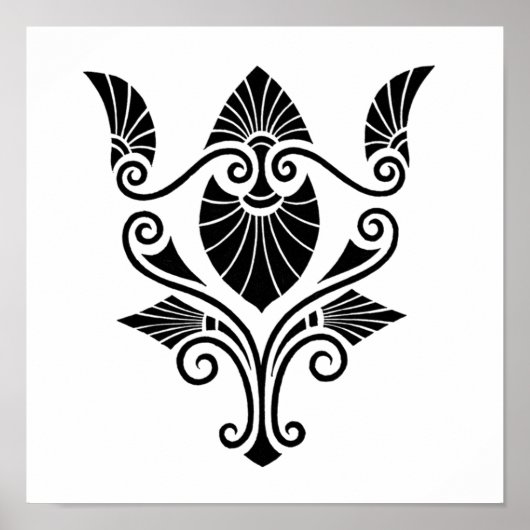 Elegantes Dekorationsdesign (1862) Klein Poster (Vorne)