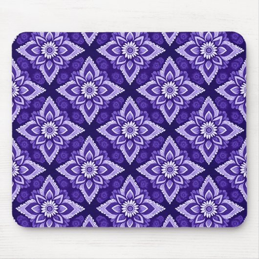 Elegantes Dekorationsmuster von Boho Floral Mousepad (Vorne)