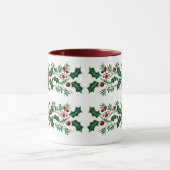 Elegantes dekoratives botanisches Weihnachtsfest Tasse (Zentrum)