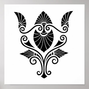Elegantes dekoratives Design (1862) Klein Poster