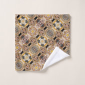 Elegantes Dekoratives Jugendstil Badhandtuch Set (Waschlappen)