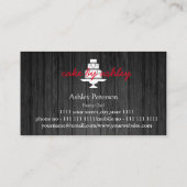 Elegantes Dekorieren von benutzerdefinierten Kuche Visitenkarte (Rückseite)