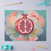 Elegantes Dekoupage-Pomegranate Seidenpapier (Basteln)