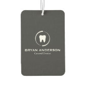 Elegantes Dental-Logo Autolufterfrischer (Rückseite)
