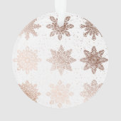 Elegantes des frohe Weihnacht-Text-| Foto Ornament (Rückseite)