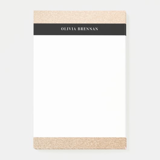 Elegantes Design an der goldenen Grenze Post-it Klebezettel (Vorderseite)