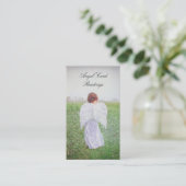 Elegantes Design Angelkarte Lesen Visitenkarte (Stehend Vorderseite)