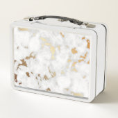 Elegantes Design aus Gold-klassischem Marmor Metall Brotdose (Rückseite)