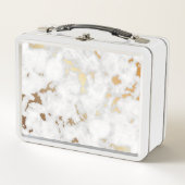 Elegantes Design aus Gold-klassischem Marmor Metall Brotdose (Vorderseite)