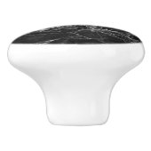 Elegantes Design aus schwarzem Marmor Keramikknauf (Seitenansicht)