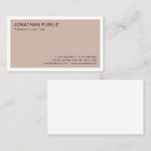 Elegantes Design Beruflich Moderne Minimalistisch Visitenkarte (Vorne/Hinten)