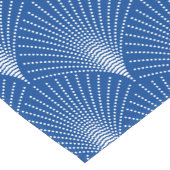 Elegantes Design Blau & Weiß Art-Deko Kurzer Tischläufer (Ecke)