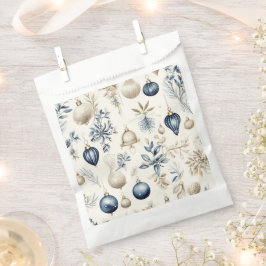 Elegantes Design Blue & Gold Weihnachtsschmuck Geschenktütchen