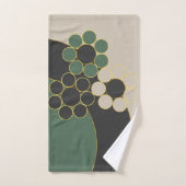 Elegantes Design, blumengeschmückt, einfach, Kreis Badhandtuch Set (Handtuch)