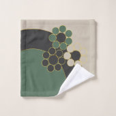 Elegantes Design, blumengeschmückt, einfach, Kreis Badhandtuch Set (Waschlappen)