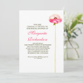 Elegantes Design Brautdusche Einladungen (Stehend Vorderseite)