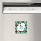 Elegantes Design "Colors" Wäscheservice Label Magn Magnet (In Situ (Geschirrspüler))