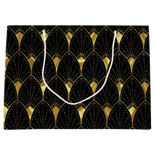 Elegantes Design Deluxe Class Cafè Lugano Große Geschenktüte (Vorderseite)