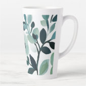 Elegantes Design der Blue Aqua Floral Tasse (Rechts)