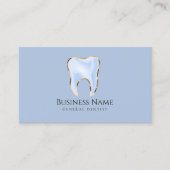 Elegantes Design der Blue Gold Dentist Business Ca Visitenkarte (Vorderseite)