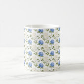 Elegantes Design der Blue Hydragea-Blume Kaffeetasse (Mittel)