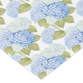 Elegantes Design der Blue Hydragea-Blume Kurzer Tischläufer (Ecke)