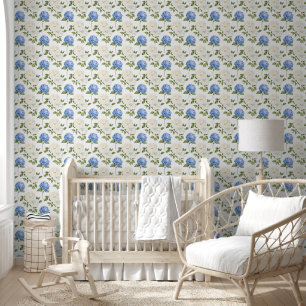 Elegantes Design der Blue Hydragea-Blume Tapete