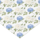 Elegantes Design der Blue Hydragea-Blume Tischdecke (Schrägansicht)