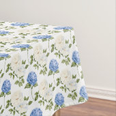Elegantes Design der Blue Hydragea-Blume Tischdecke (Beispiel)