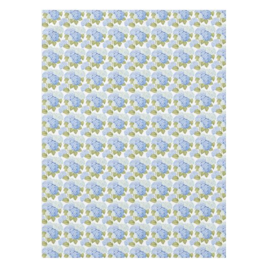 Elegantes Design der Blue Hydragea-Blume Tischdecke (Vorderseite)