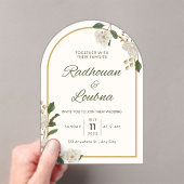 Elegantes Design der blumengeschmückten Einladungs Acryleinladungen (Insitu (Handheld))