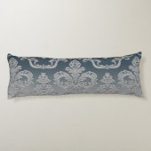 Elegantes Design der Damaskus-Monogramm Seitenschläferkissen (Rückseite)