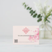 Elegantes Design der floralen Visitenkarte (Stehend Vorderseite)