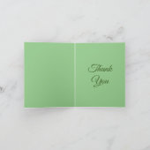 Elegantes Design der französischen Rose Garden Dankeskarte (Innenseite)