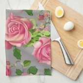 Elegantes Design der französischen Rose Garden Geschirrtuch (Viertel Falte)