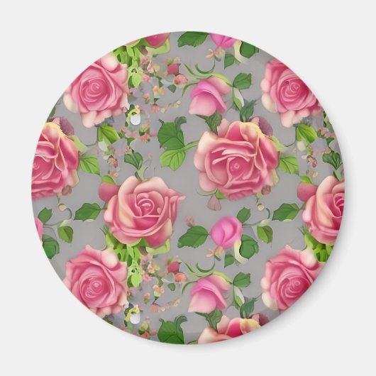 Elegantes Design der französischen Rose Garden Magnet (Vorne)