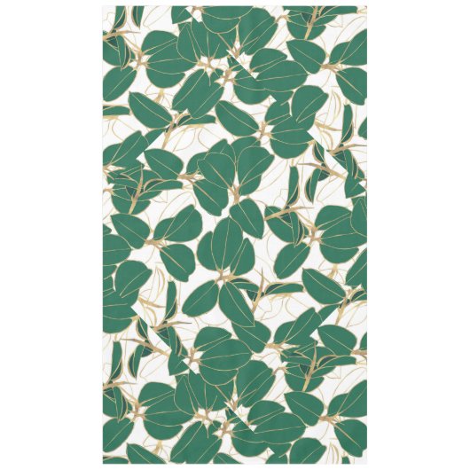 Elegantes Design der grünen Pflanze Tischdecke (Vorderseite)