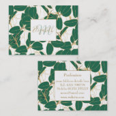 Elegantes Design der grünen Pflanze Visitenkarte (Vorne/Hinten)