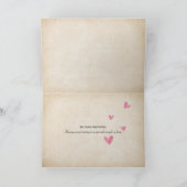 elegantes Design der Liebe mit Blätter Karte (Innenseite)