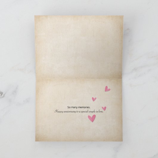 elegantes Design der Liebe mit Blätter Karte (Innenseite)