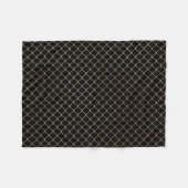 Elegantes Design der modernen Goldenen Zaun-Kette Fleecedecke (Vorderseite (Horizontal))