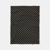 Elegantes Design der modernen Goldenen Zaun-Kette Fleecedecke (Vorderseite)