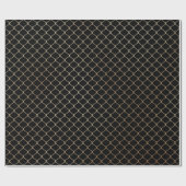 Elegantes Design der modernen Goldenen Zaun-Kette Geschenkpapier (Flach)